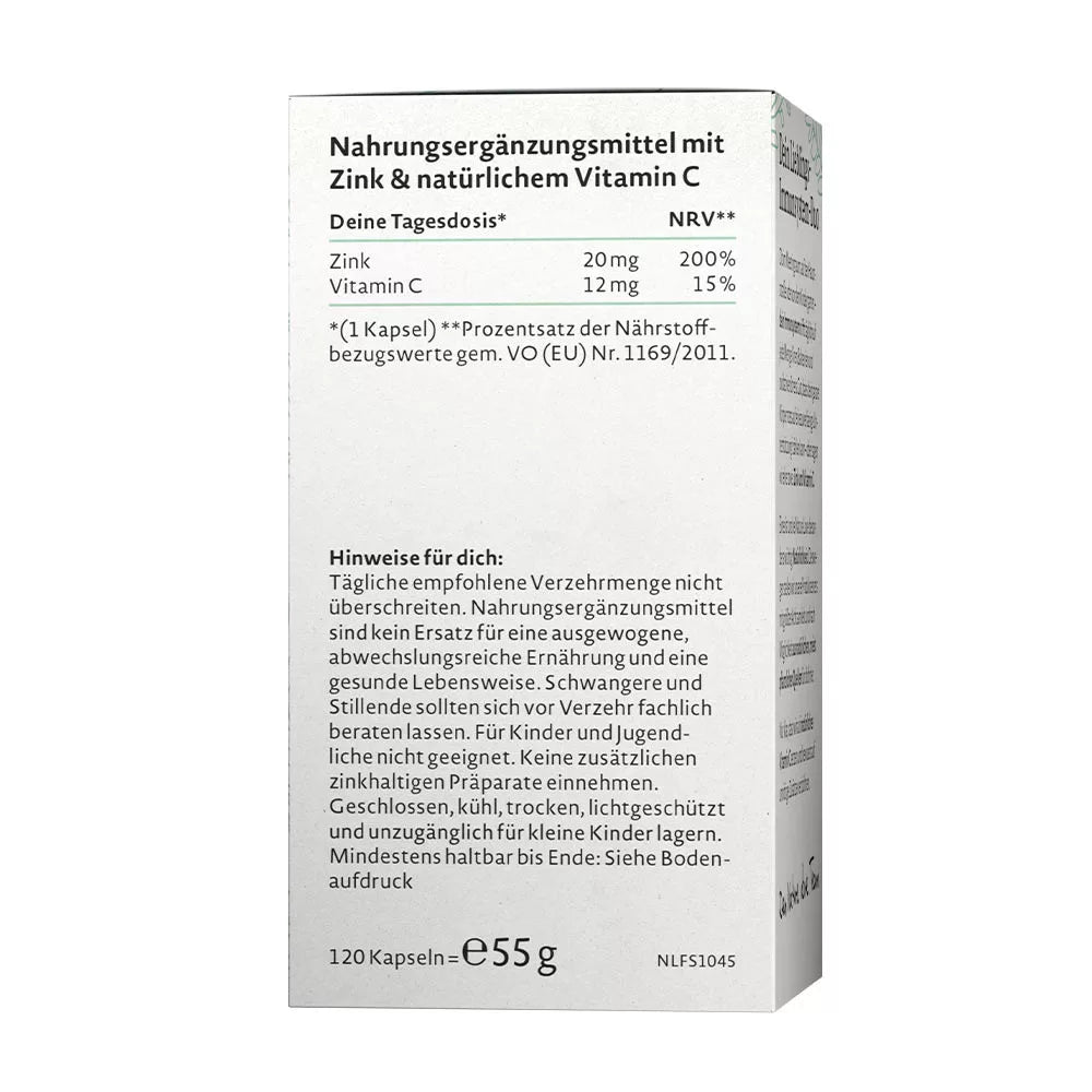 Nature Love Zink & Vitamin C (120 Capsules)