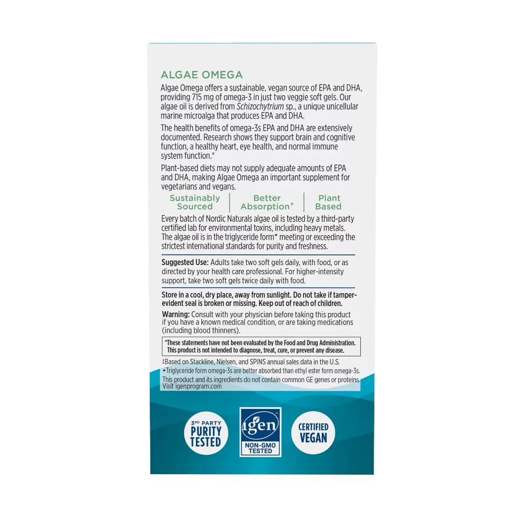 Nordic Naturals Algae Omega (60 Softgels)