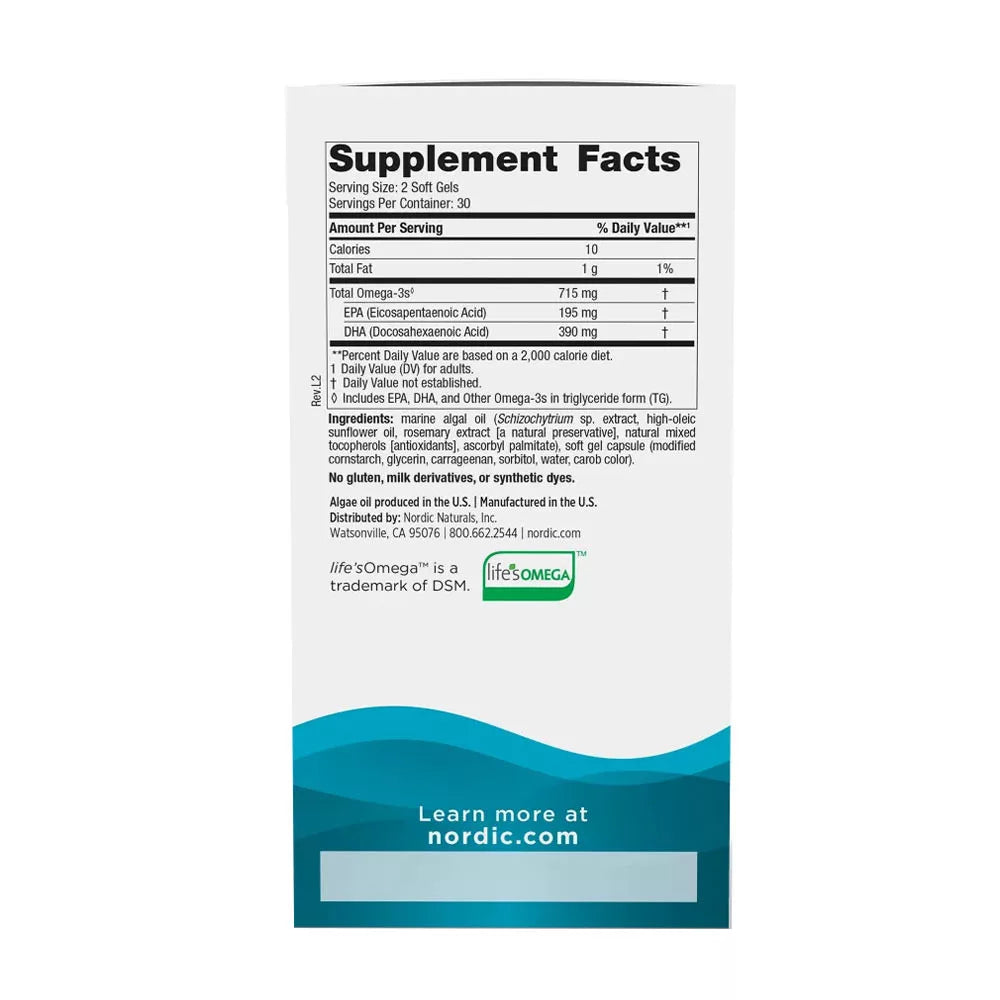 Nordic Naturals Algae Omega (60 Softgels)