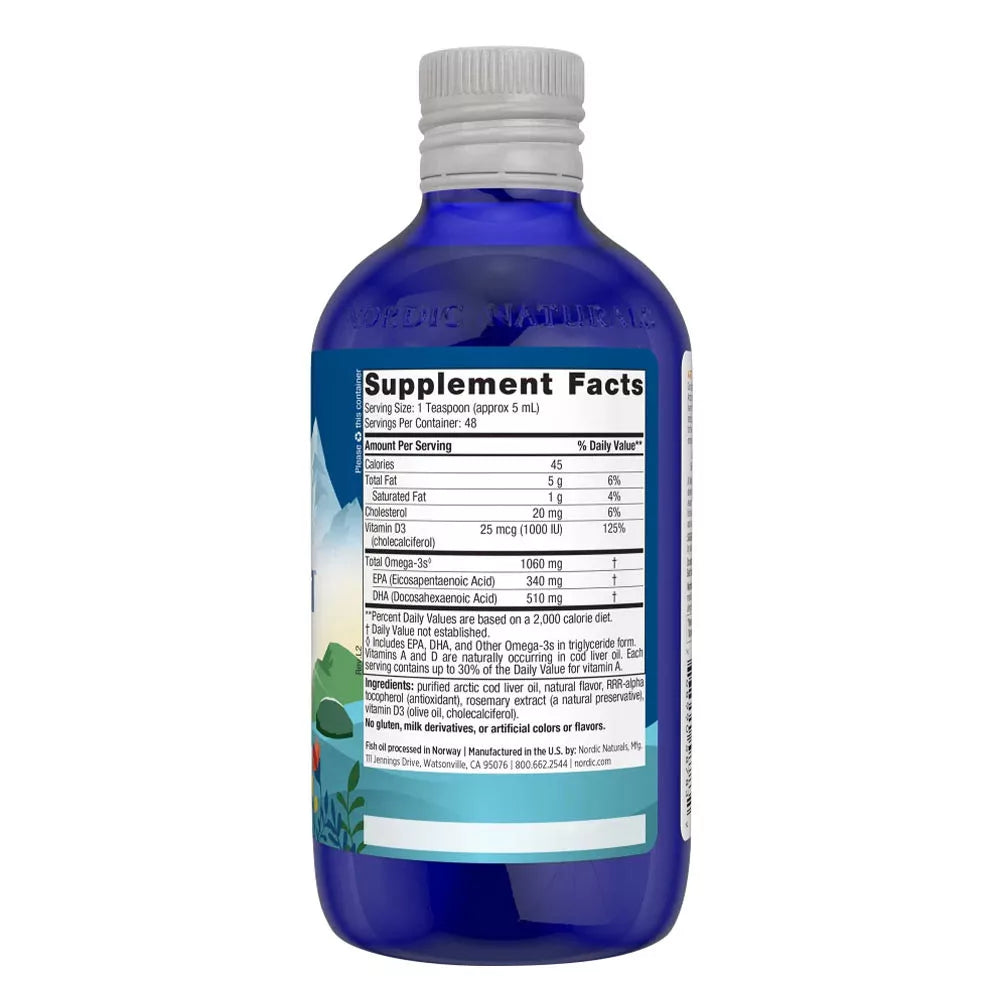 Nordic Naturals Arctic-D Cod Liver Oil (237 ml, Lemon)
