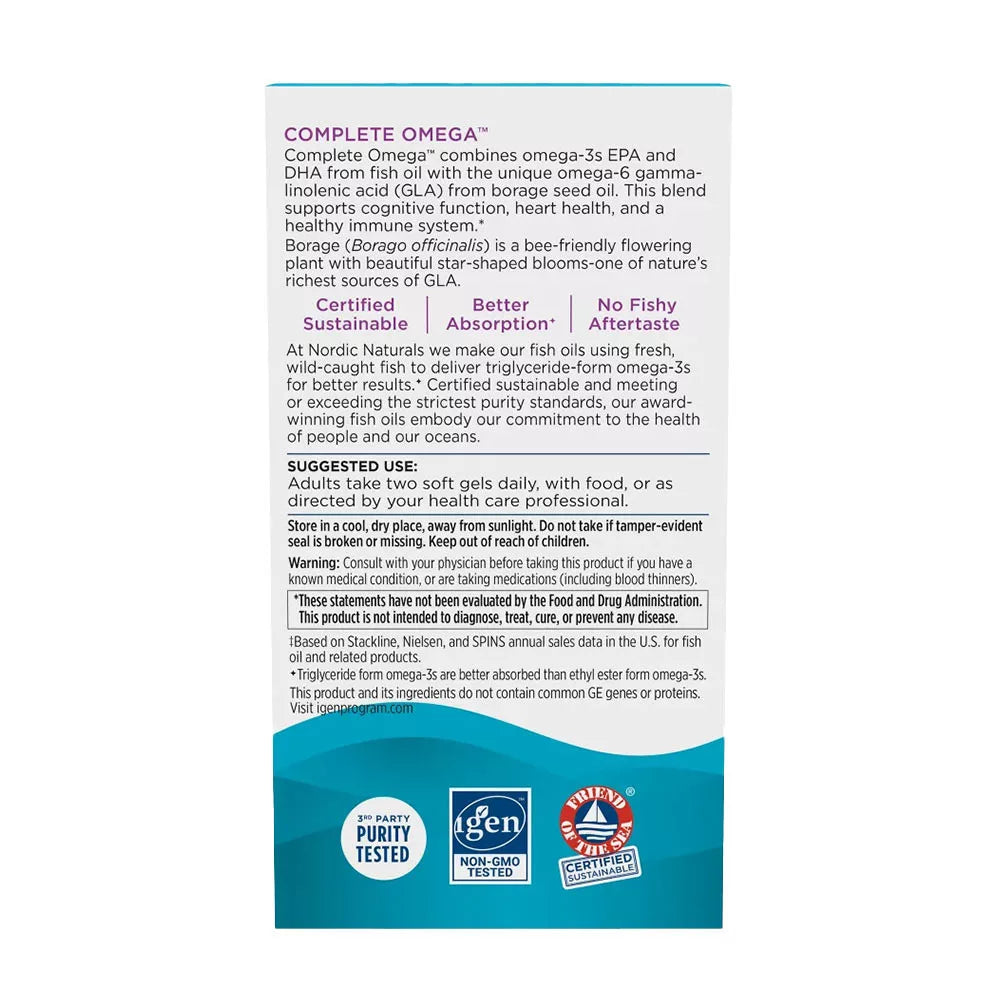 Nordic Naturals Complete Omega (180 Softgels, Lemon)