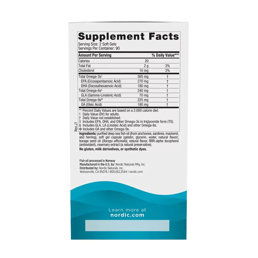 Nordic Naturals Complete Omega (180 Softgels, Lemon)
