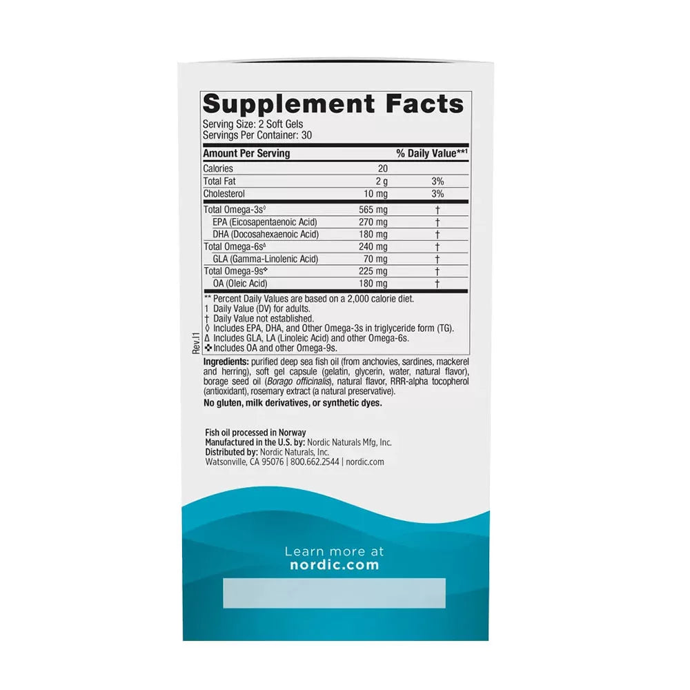 Nordic Naturals Complete Omega (60 Softgels, Lemon)