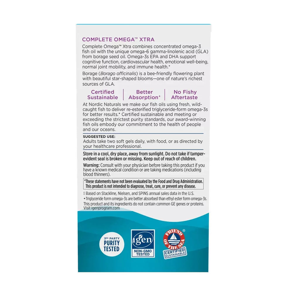Nordic Naturals Complete Omega Xtra (60 Softgels, Lemon)