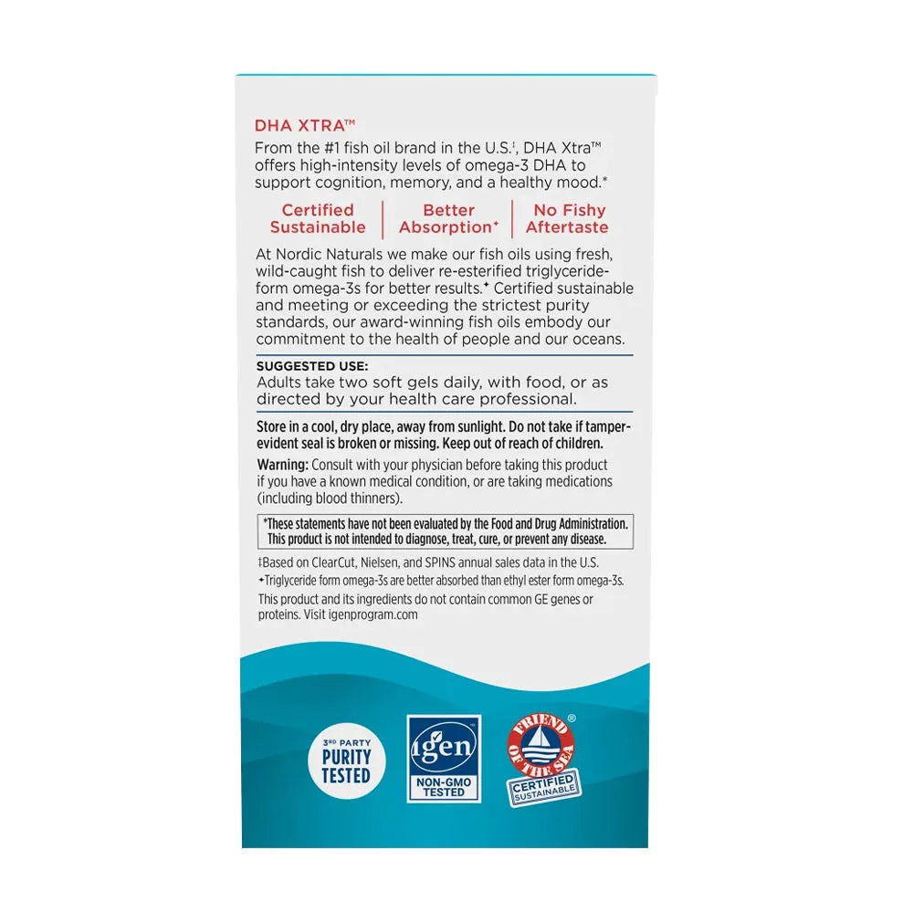 Nordic Naturals DHA Xtra (60 Softgels, Strawberry)
