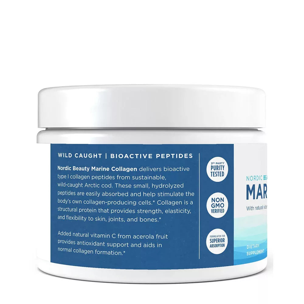 Nordic Naturals Nordic Beauty Marine Collagen (150 g, Strawberry)