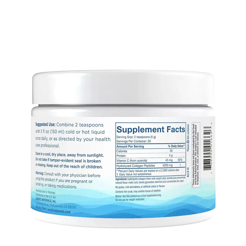 Nordic Naturals Nordic Beauty Marine Collagen (150 g, Strawberry)