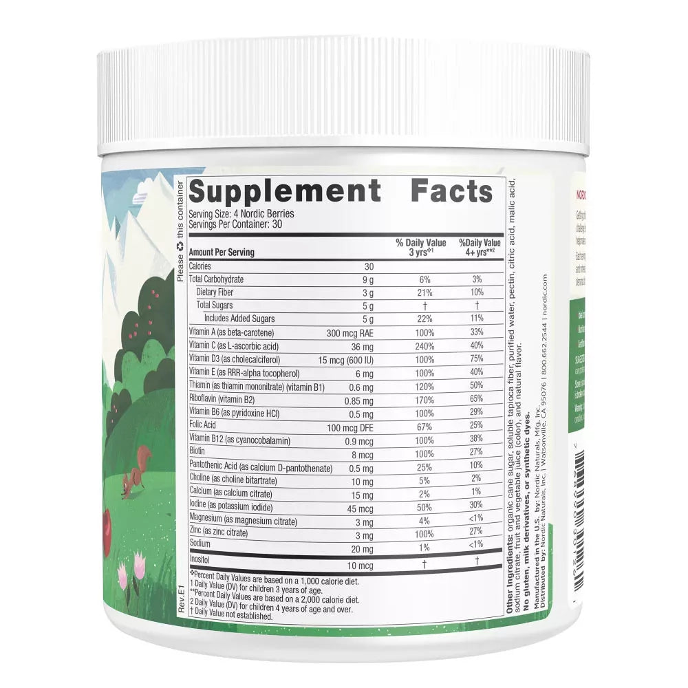 Nordic Naturals Nordic Berries Multivitamin Gummies (120 gummies, Orange-Lemon)
