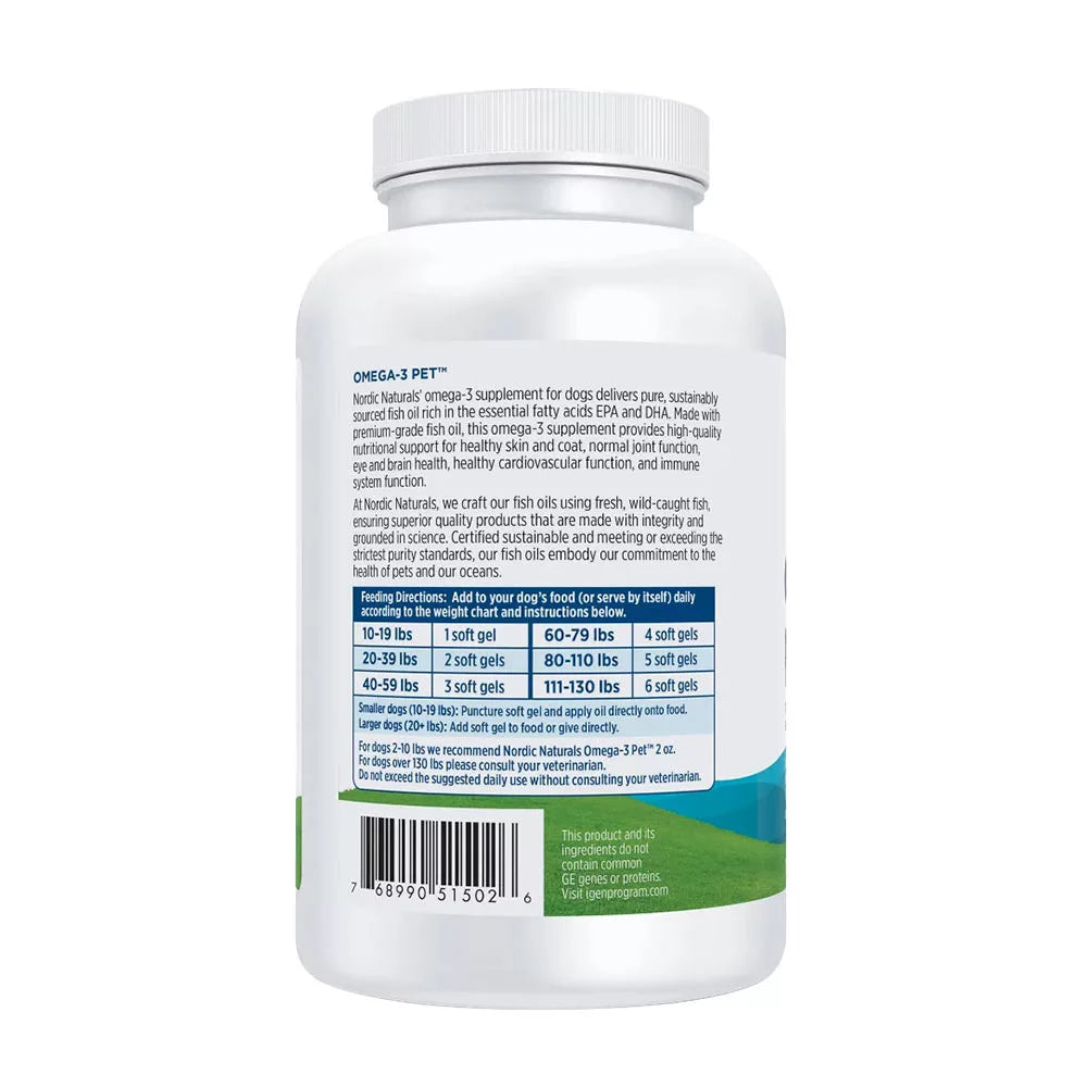 Nordic Naturals Omega-3 Pet (180 Softgels)