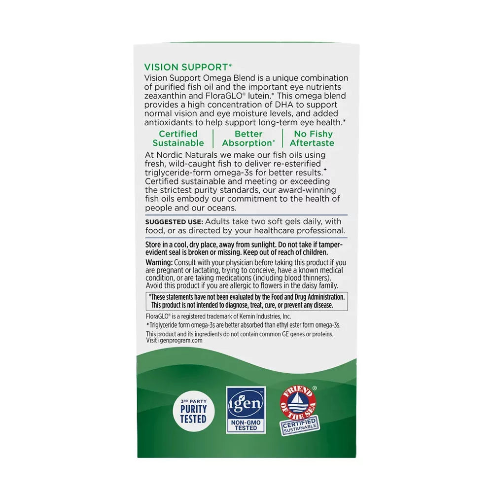 Nordic Naturals Vision Support (60 Softgels, Lemon)