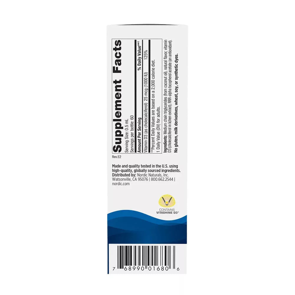 Nordic Naturals Plant-Based Vitamin D3 Liquid (1 fl. oz., Apple)