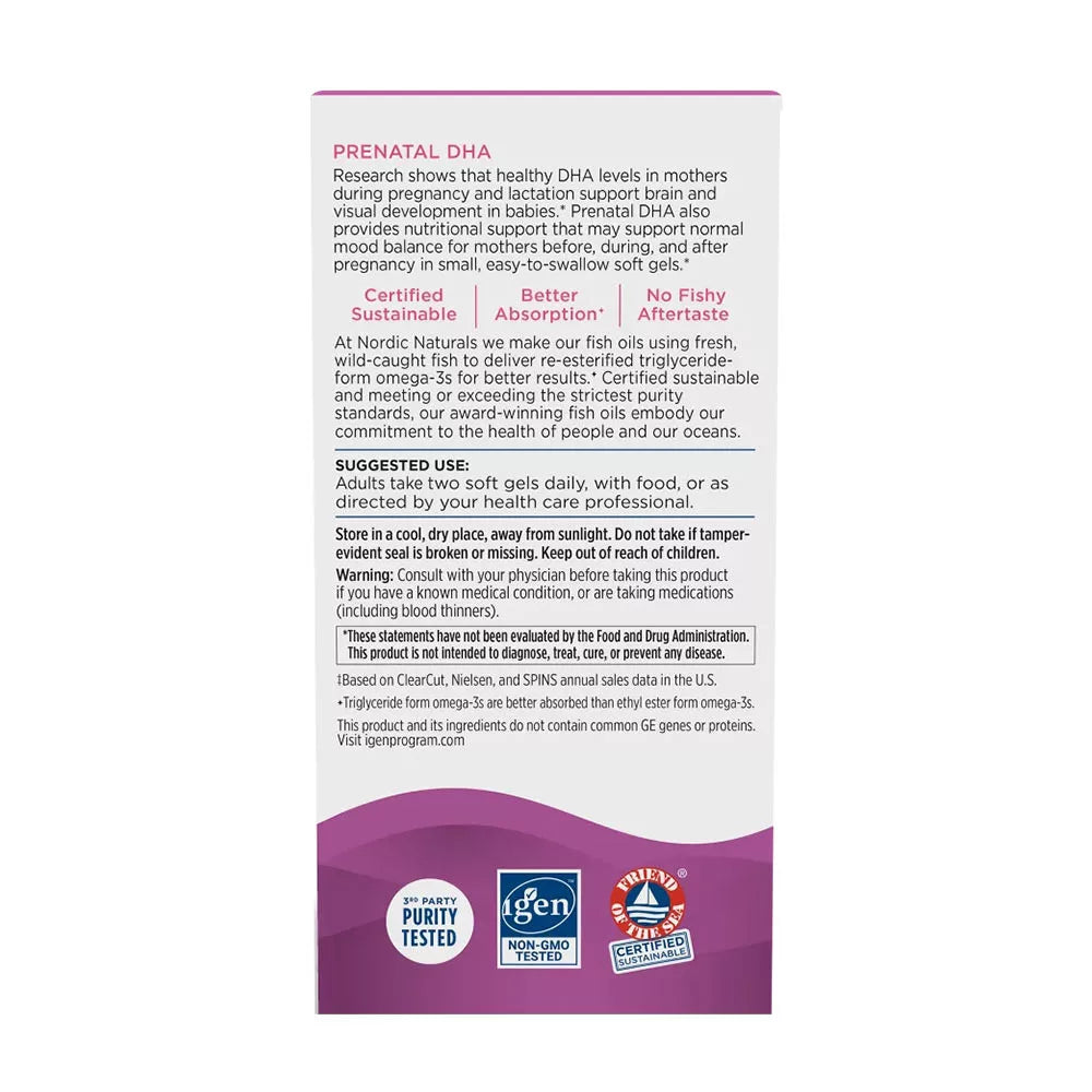 Nordic Naturals Prenatal DHA (180 Softgels)