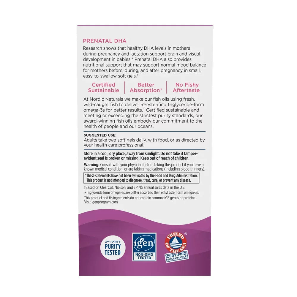 Nordic Naturals Prenatal DHA (90 Softgels)