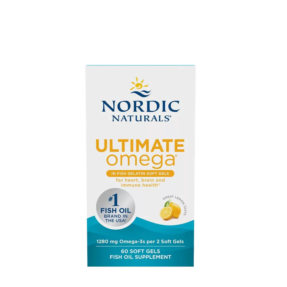 Nordic Naturals Ultimate Omega in Fish Gelatin (60 Softgels, Lemon)