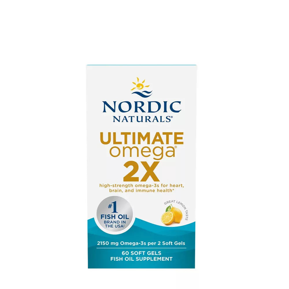 Nordic Naturals Ultimate Omega 2X (60 Softgels, Lemon)