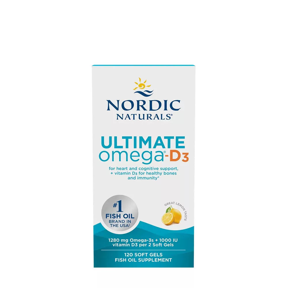 Nordic Naturals Ultimate Omega-D3 (120 Softgels, Lemon)