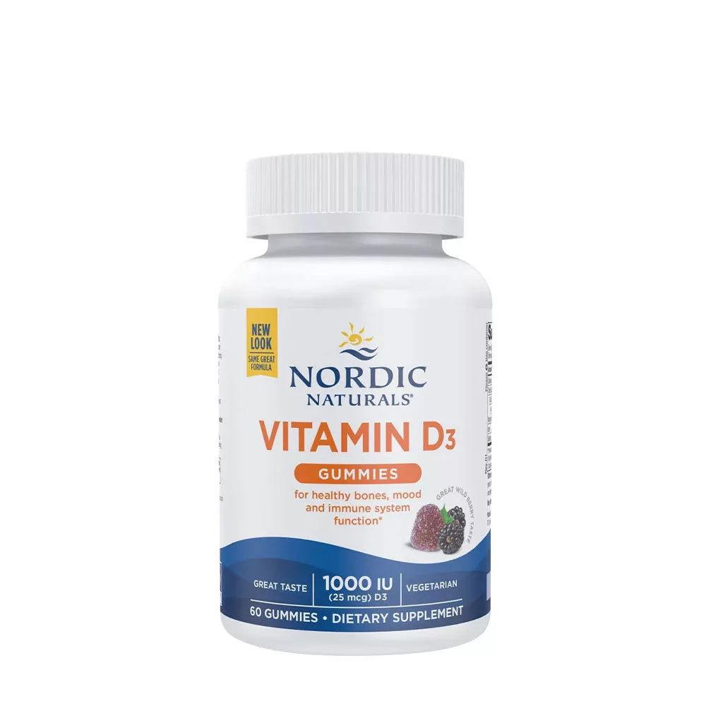 Nordic Naturals Vitamin D3 Gummies (60 Gummies, Wild Berry)
