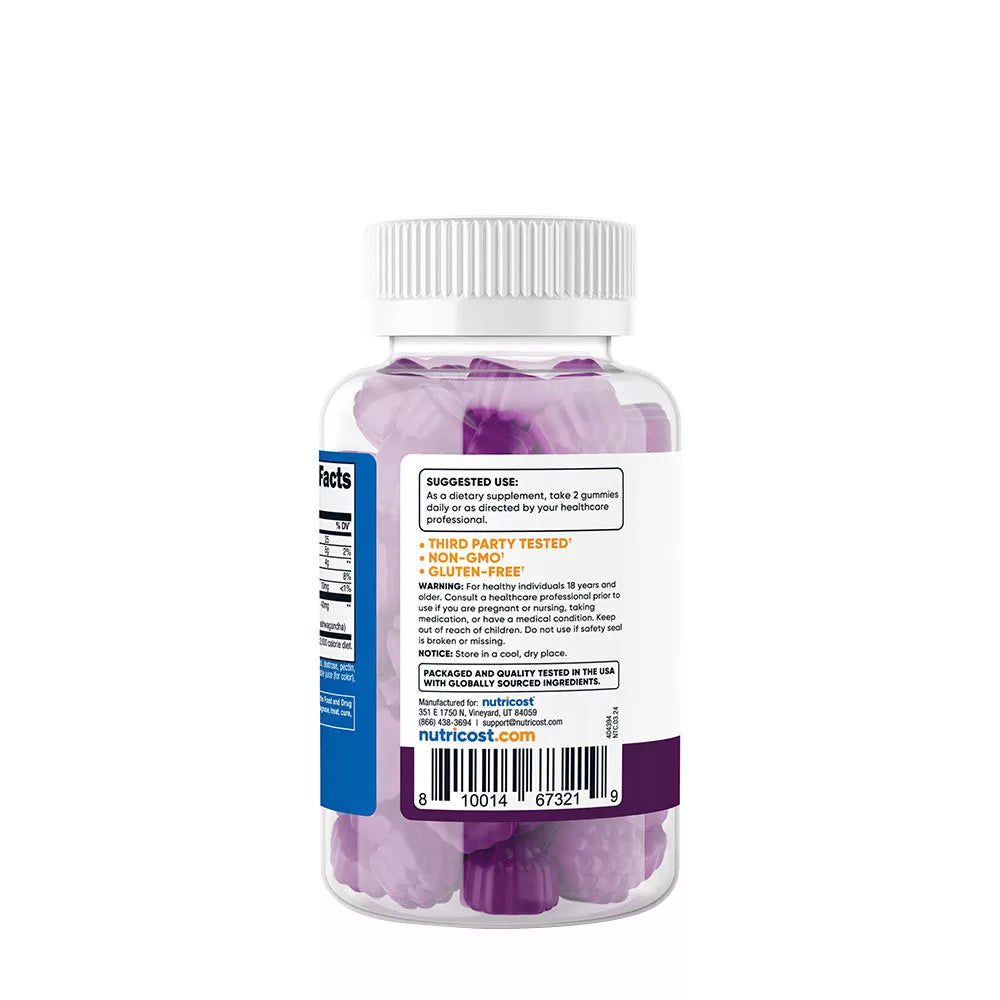 Nutricost Ashwagandha Gummies 1200 mg (60 Gummies, Mixed Berry)