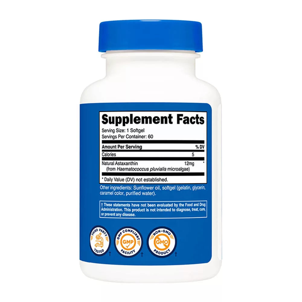 Nutricost Astaxanthin (60 Softgels)
