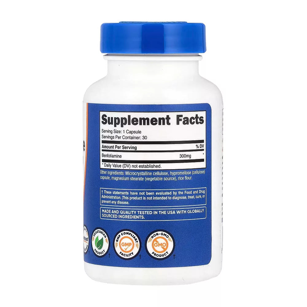 Nutricost Benfotiamine 300 mg (30 Capsules)