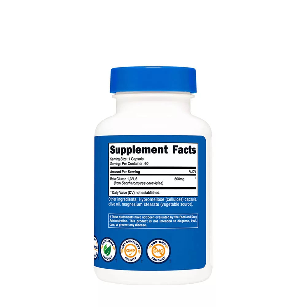 Nutricost Beta Glucan Capsules (60 Capsules)