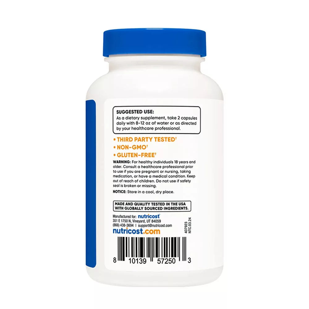 Nutricost Betaine Anhydrous (TMG) Capsules (120 Capsules)