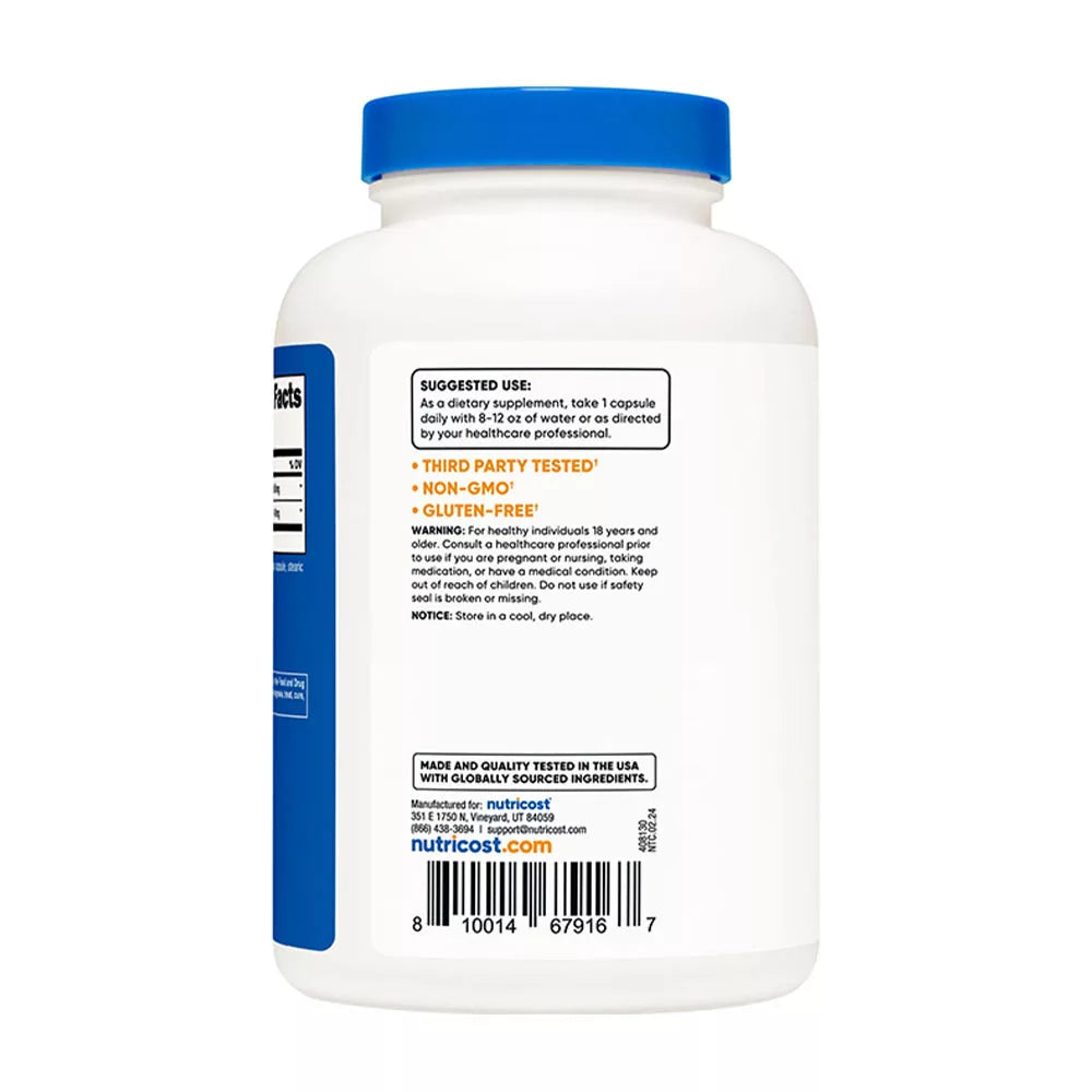 Nutricost Betaine HCI + Pepsin Capsules (240 Capsules)
