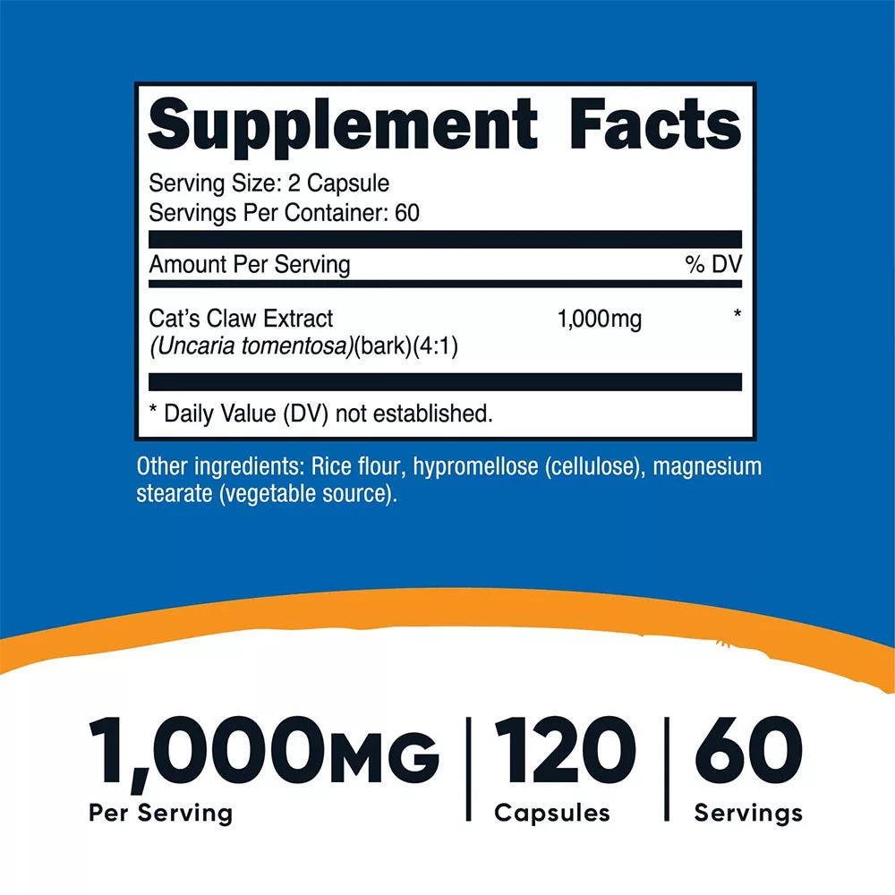Nutricost Cat's Claw (120 Capsules)