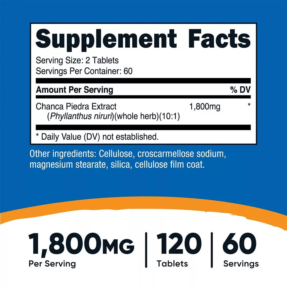 Nutricost Chanca Piedra Tablets (120 Tablets)