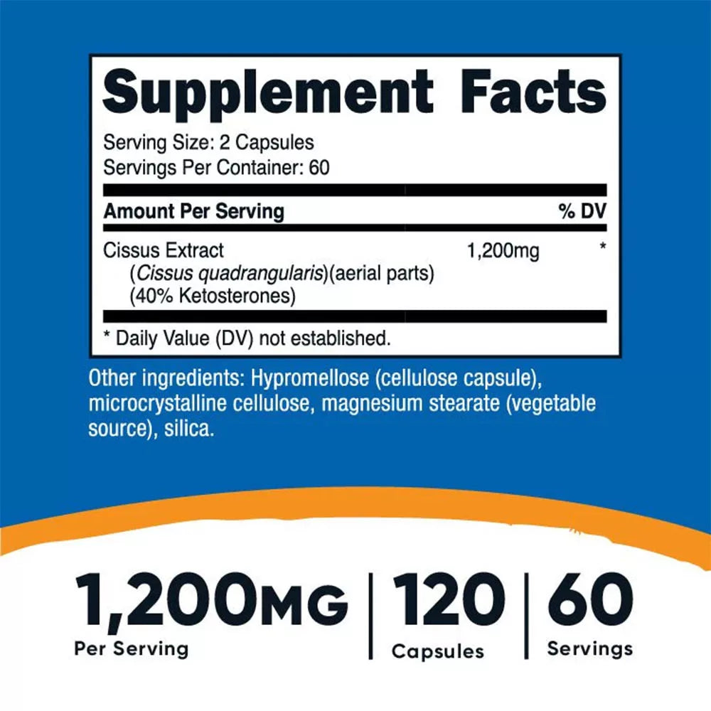 Nutricost Cissus Quadrangularis (120 Capsules)