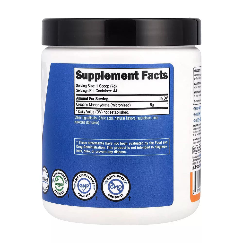 Nutricost Creatine Monohydrate Powder (300 g, Mandarin Orange)