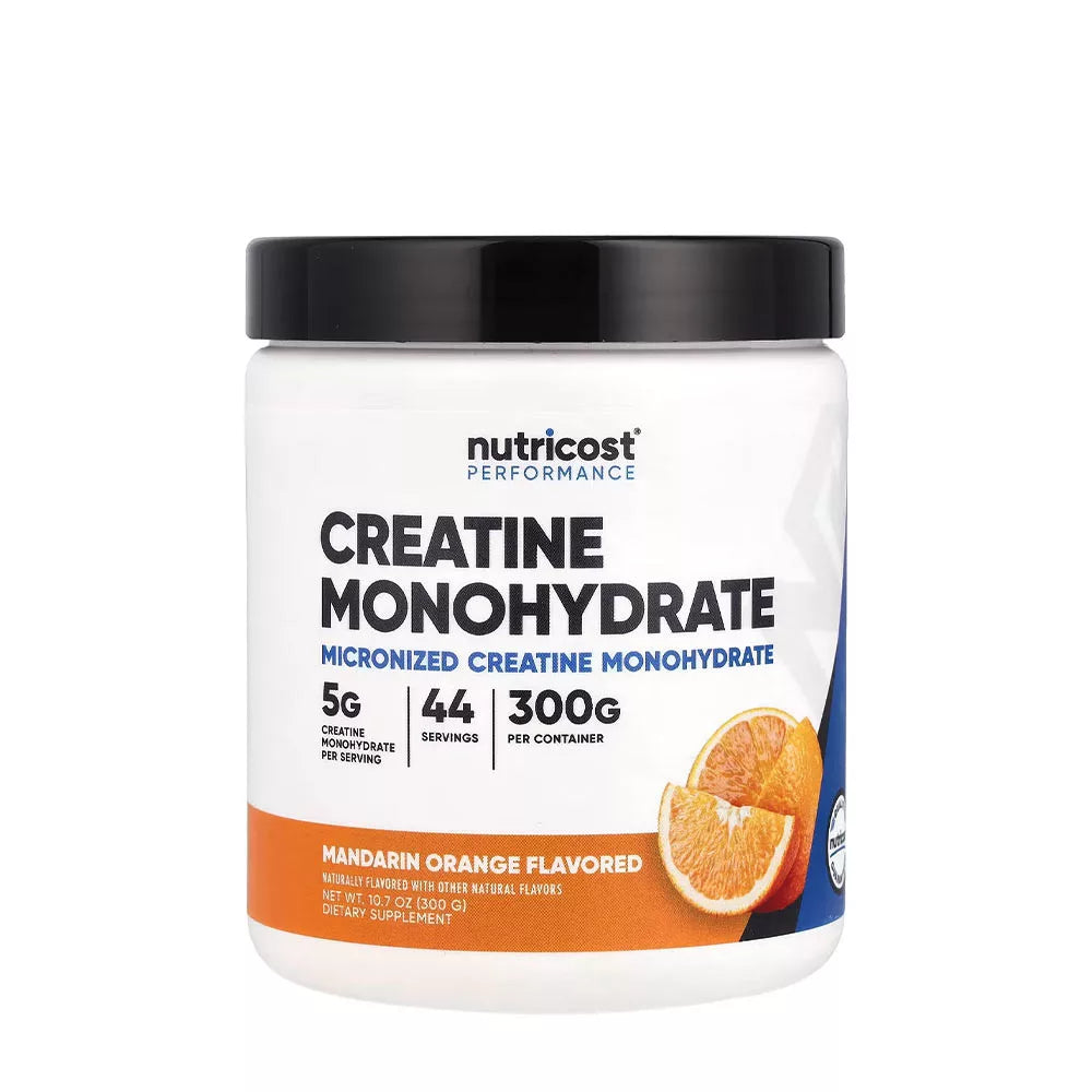 Nutricost Creatine Monohydrate Powder (300 g, Mandarin Orange)
