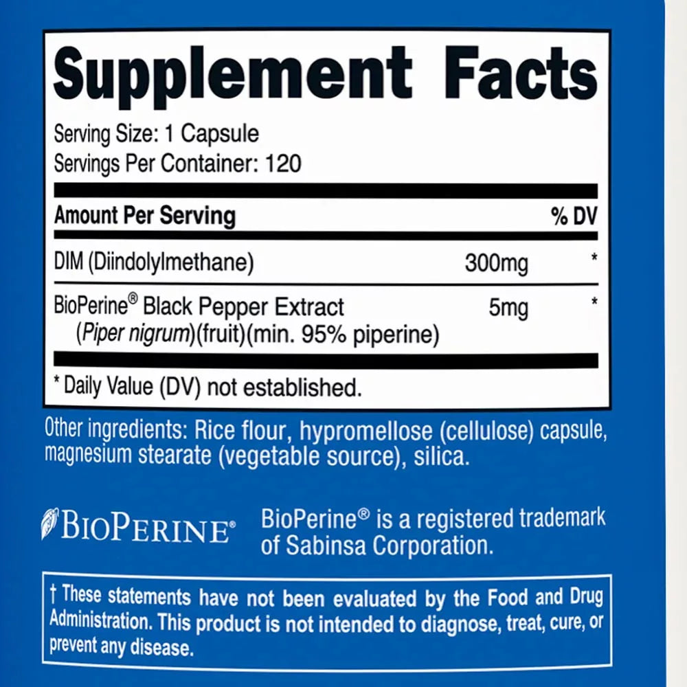 Nutricost DIM Capsules 300 mg (120 Capsules)