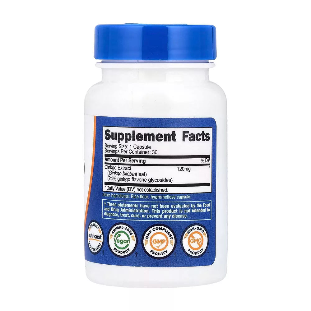 Nutricost Ginkgo Biloba (30 Capsules)