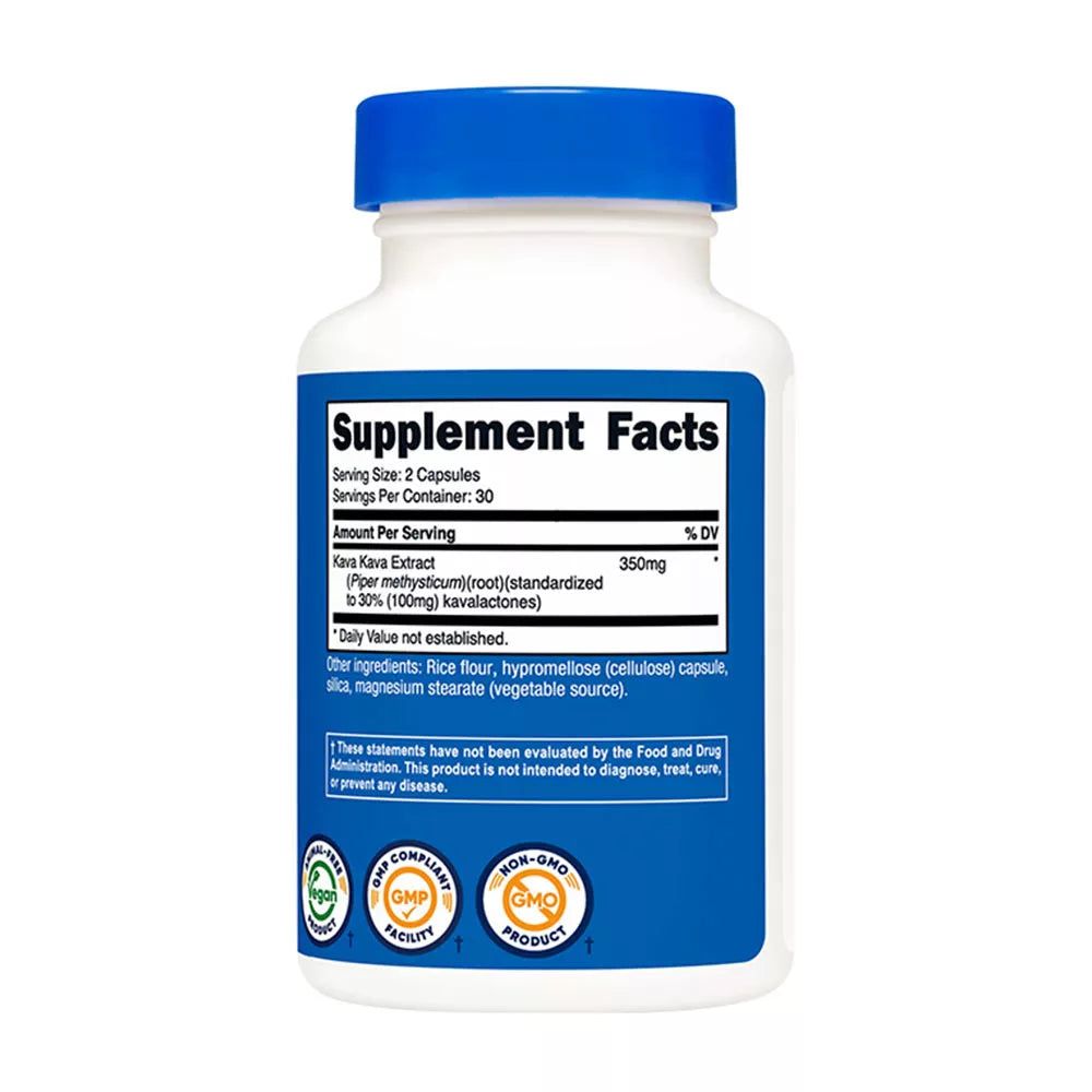 Nutricost Kava Kava Capsules 200 mg (60 Capsules)