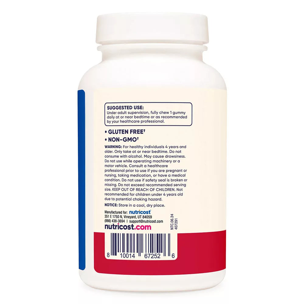 Nutricost Kids Melatonin Gummies (120 gummies, Strawberry)