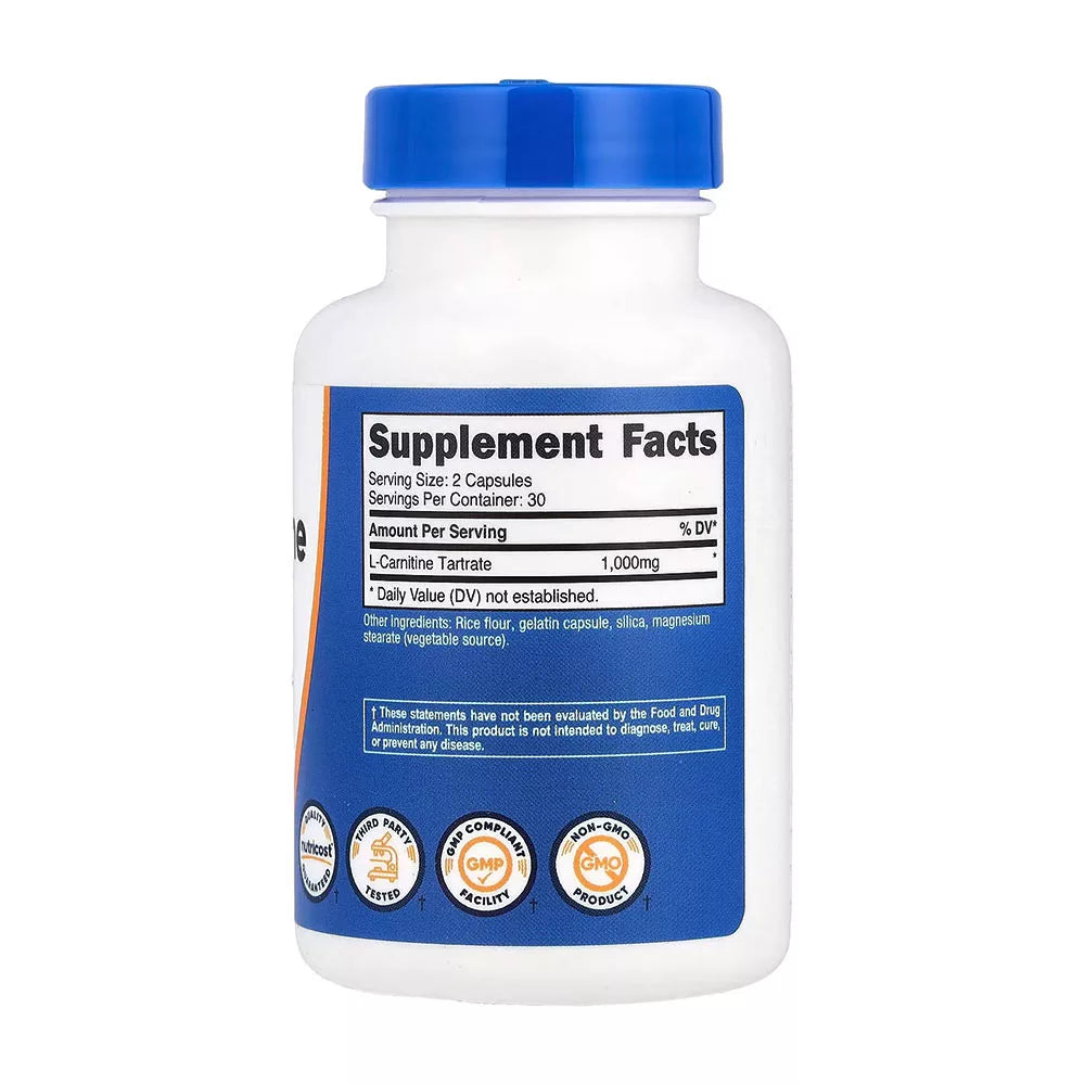 Nutricost L-Carnitine Tartrate (60 Capsules)
