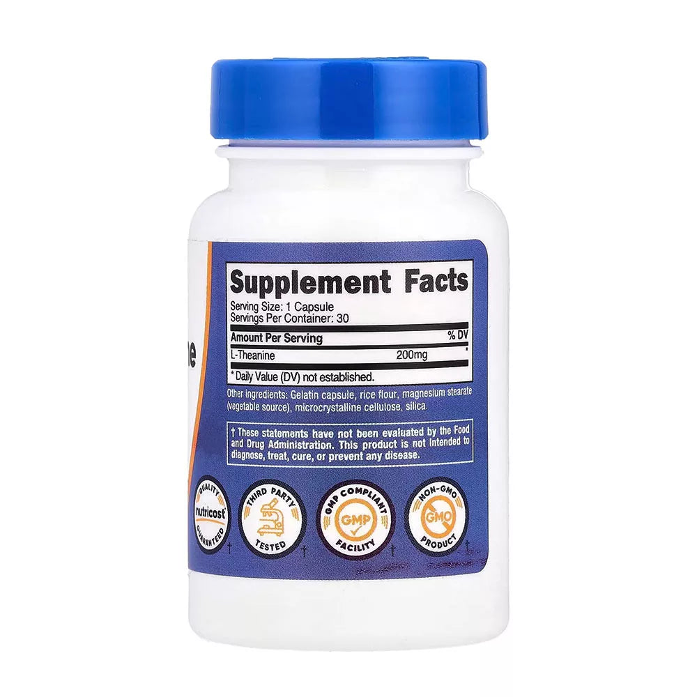 Nutricost L-Theanine 200 mg (30 Capsules)