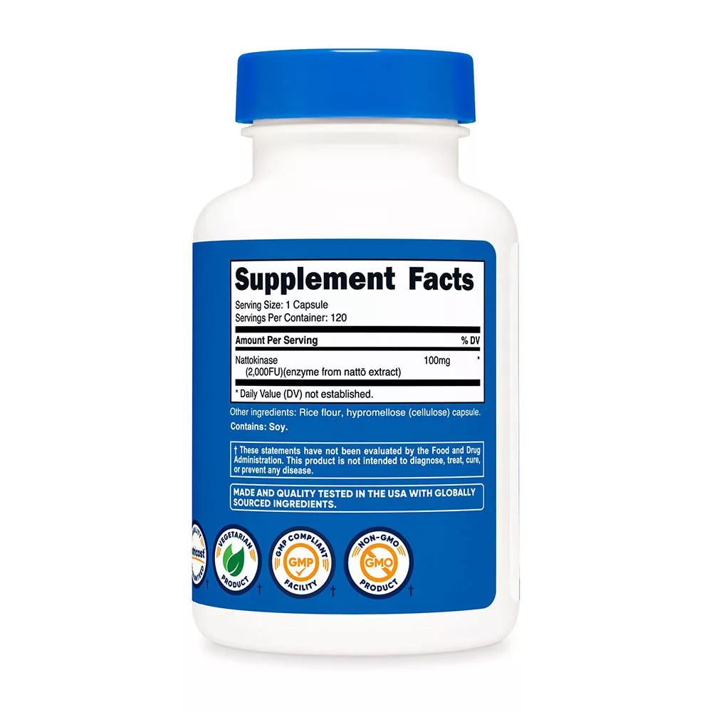 Nutricost Nattokinase 2,000 FU (120 Capsules)
