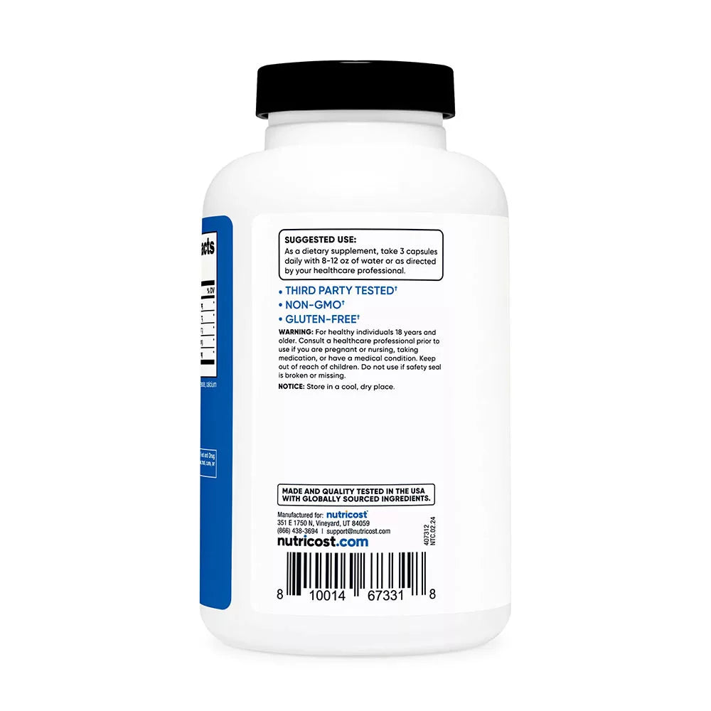 Nutricost Nitric Oxide Booster 750 mg (180 Capsules)