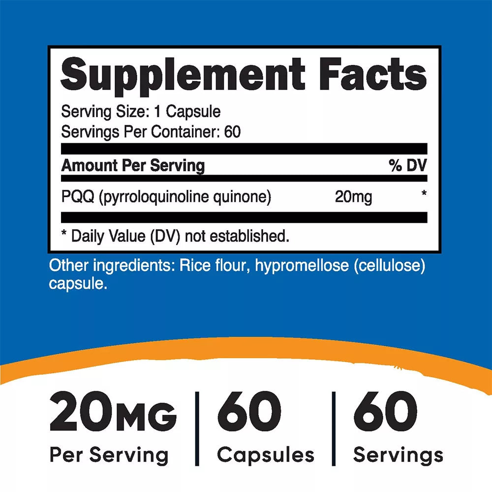 Nutricost PQQ 20 mg (60 Capsules)