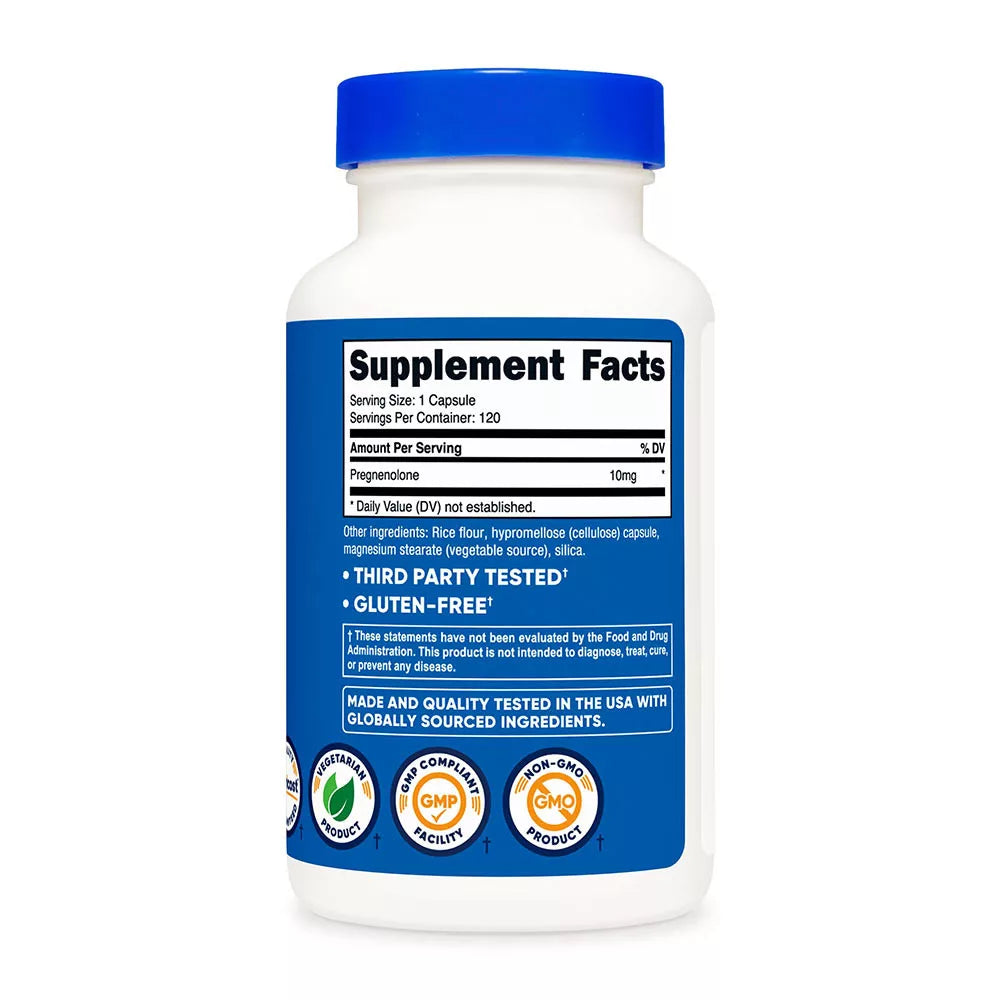 Nutricost Pregnenolone 10 mg (120 Capsules)