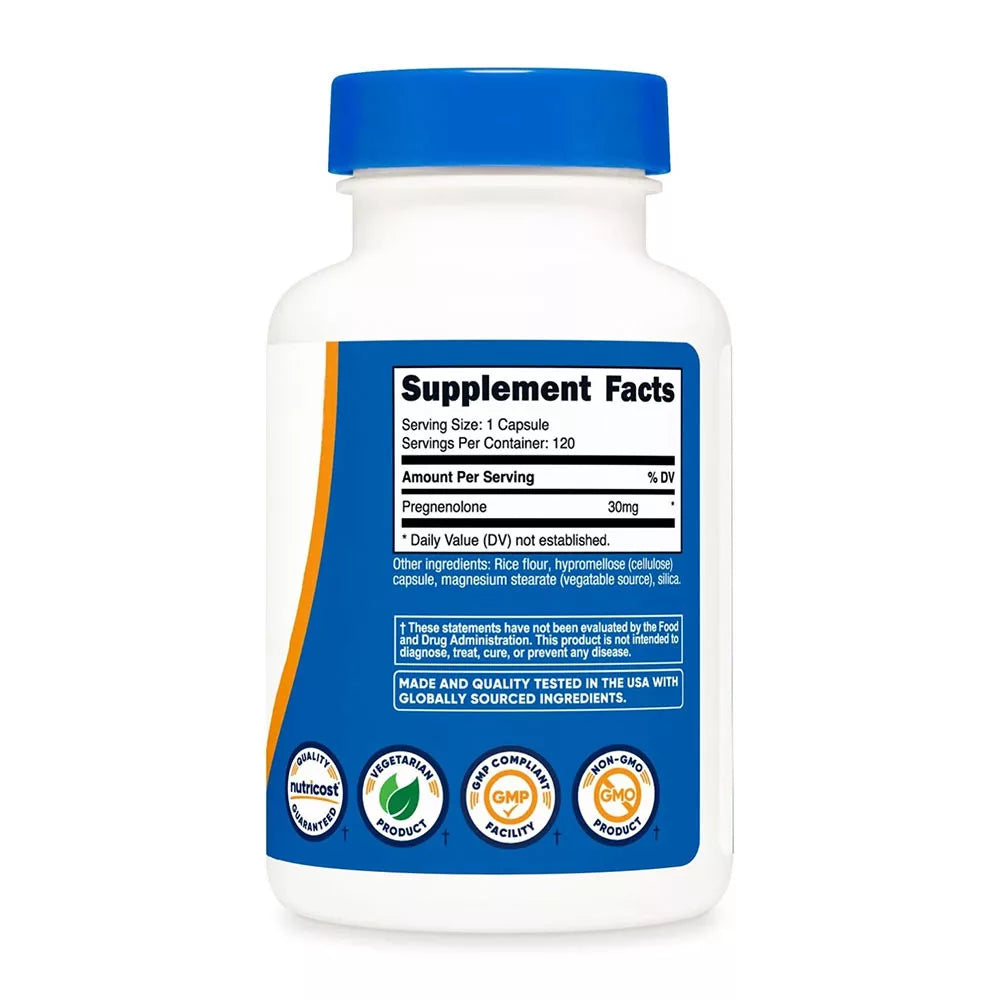 Nutricost Pregnenolone 30 mg (120 Capsules)