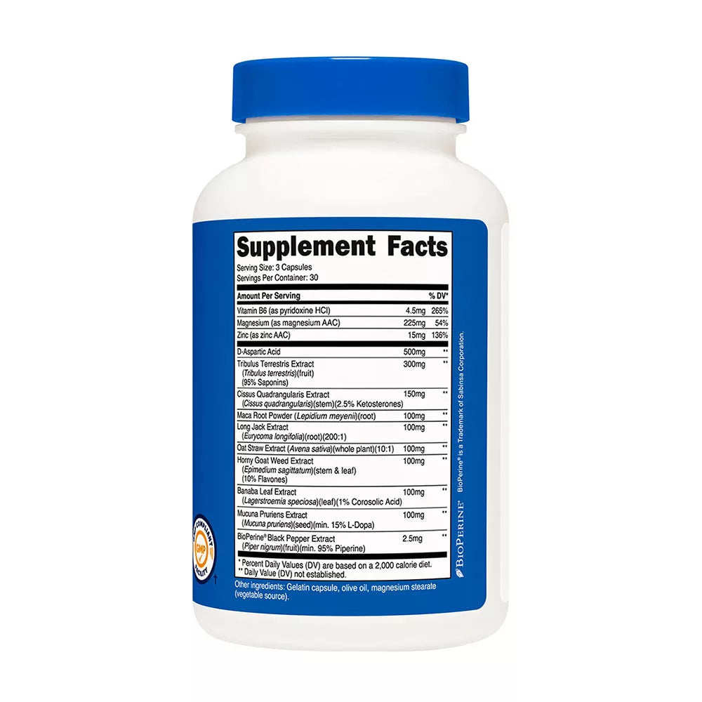 Nutricost Testosterone Complex 1,800 mg (90 Capsules)