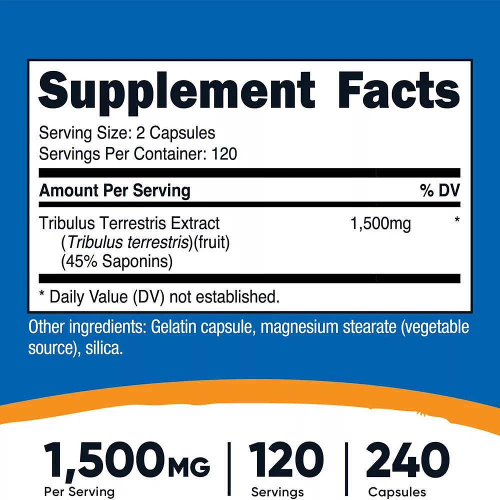 Nutricost Tribulus 1500 mg (240 Capsules)