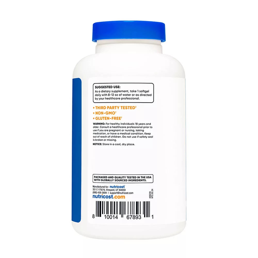 Nutricost Ubiquinol 100 mg (120 Softgels)