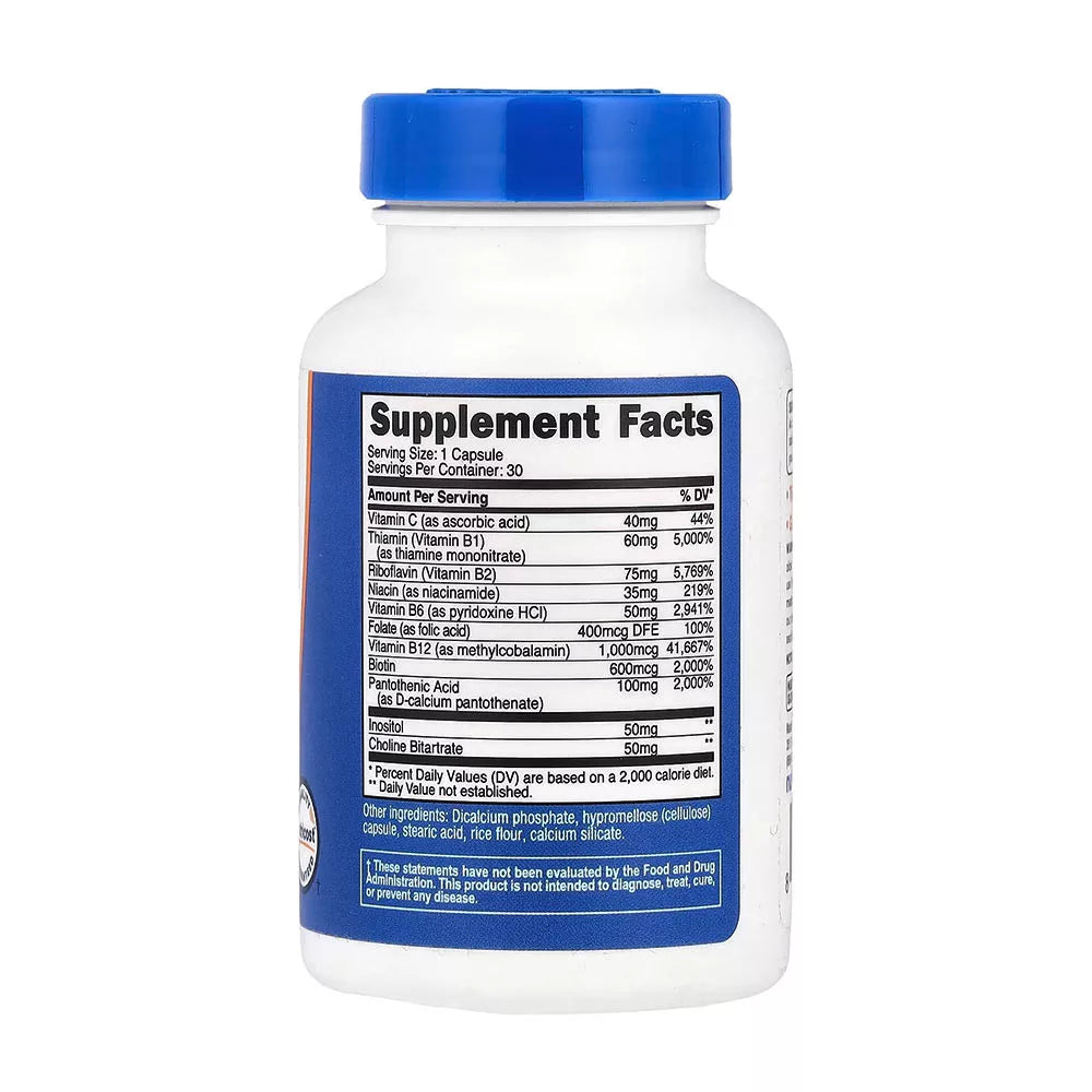 Nutricost Vitamin B Complex (30 Capsules)