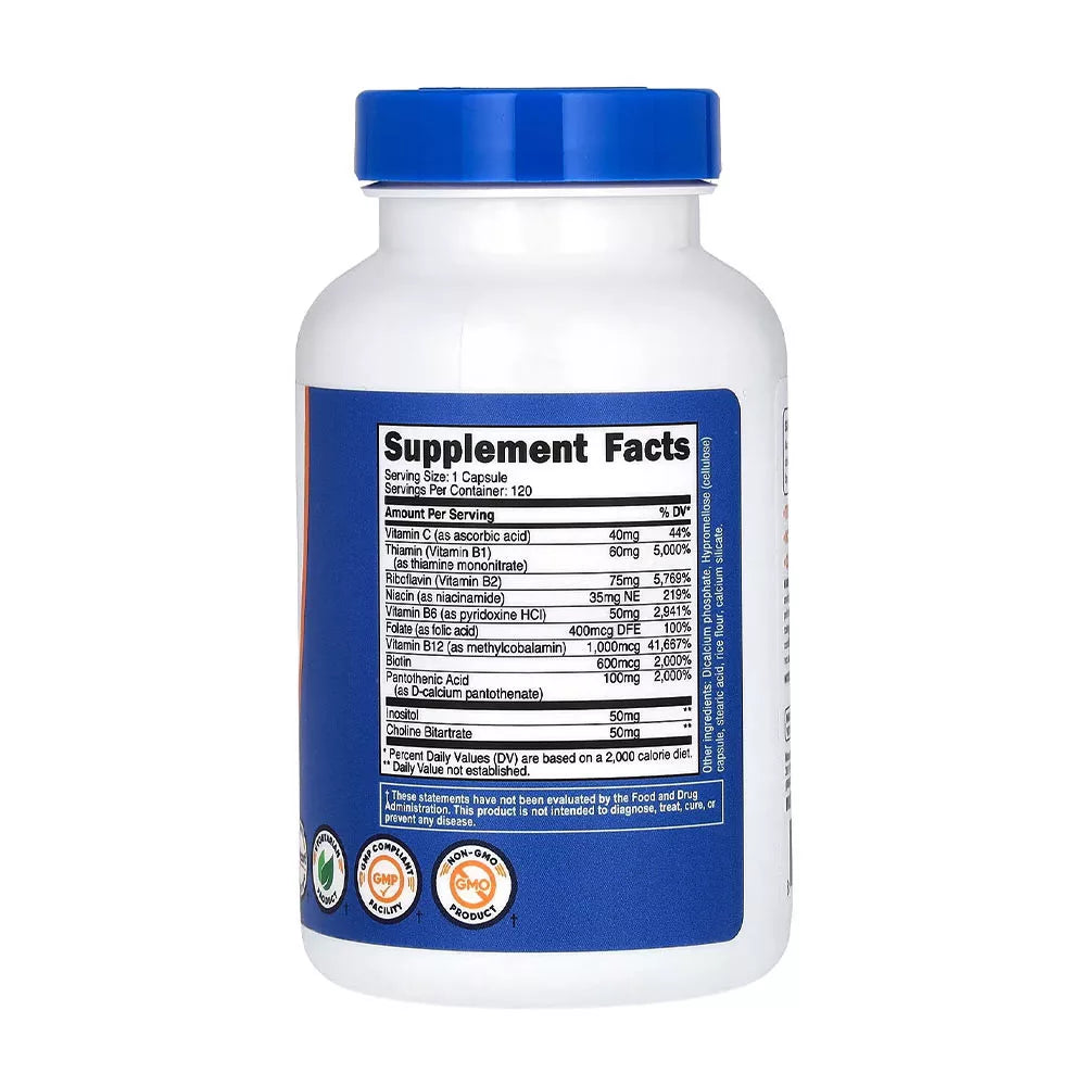 Nutricost Vitamin B Complex (120 Capsules)