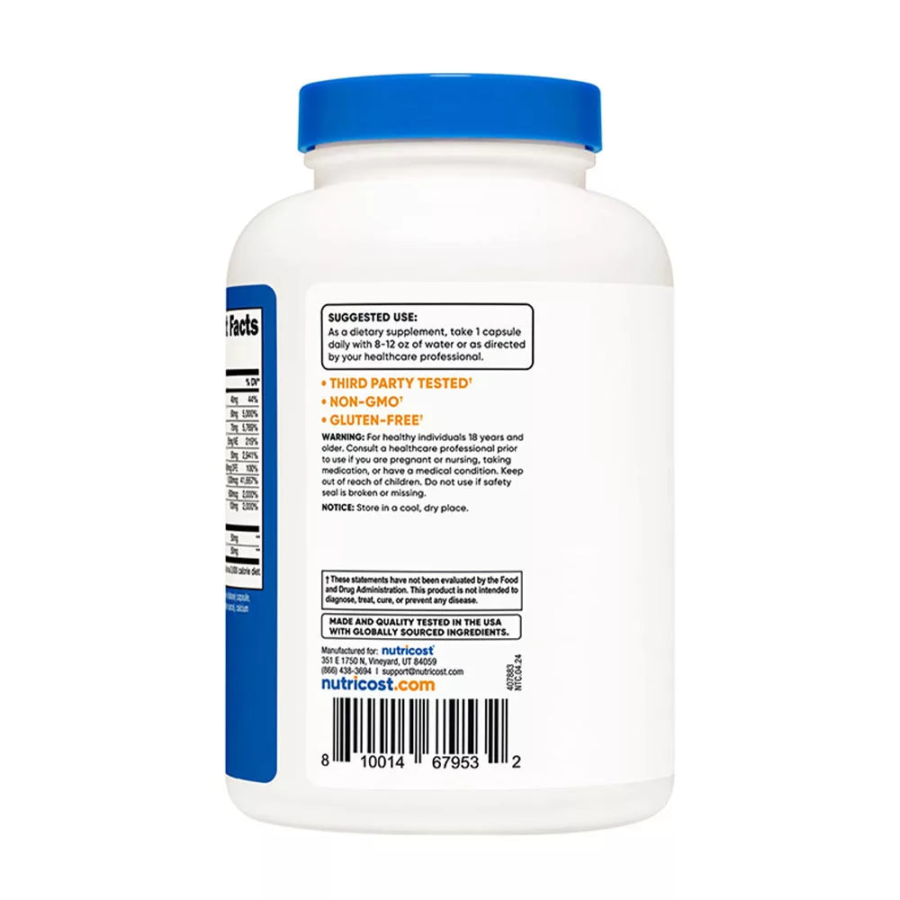 Nutricost Vitamin B Complex (240 Capsules)