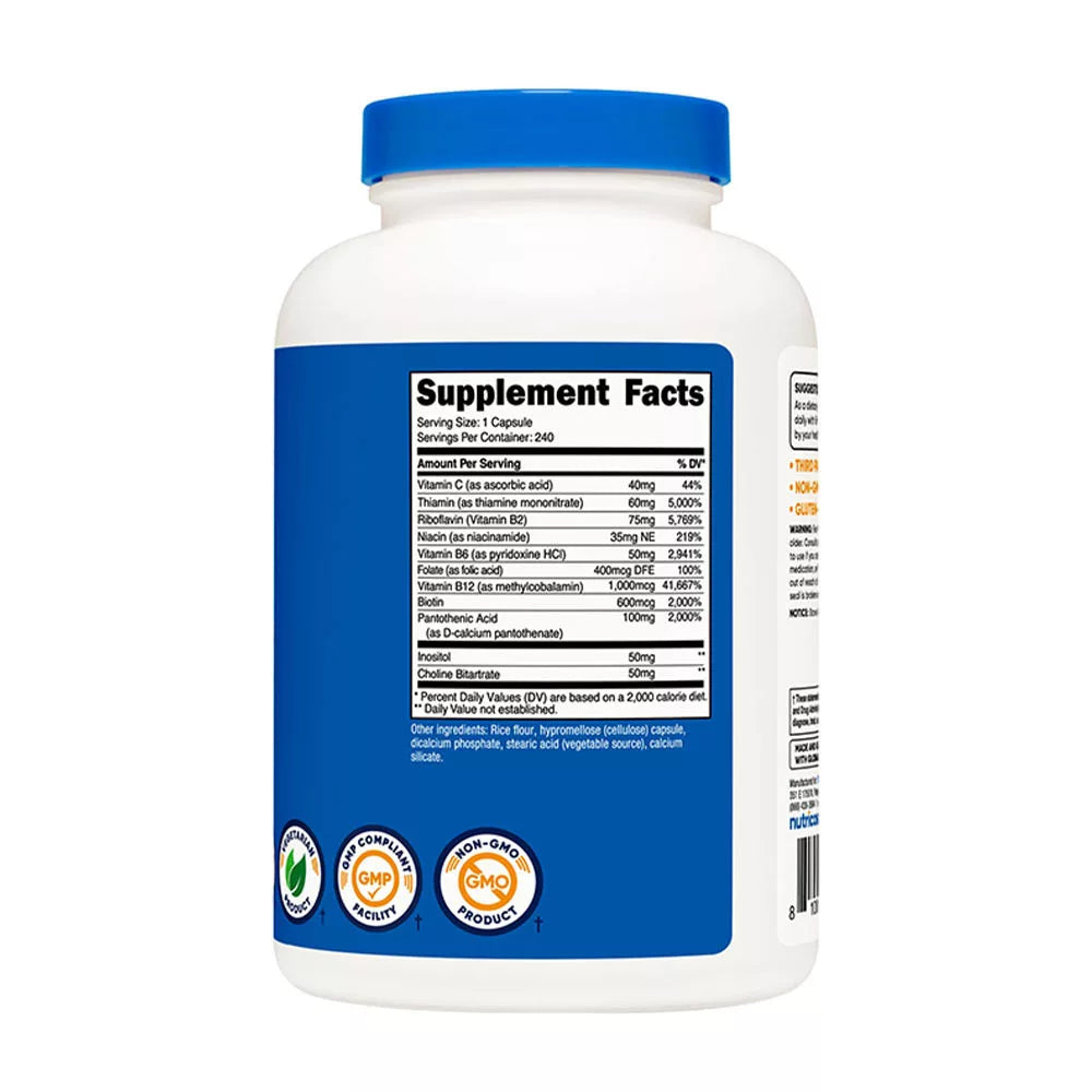 Nutricost Vitamin B Complex (240 Capsules)